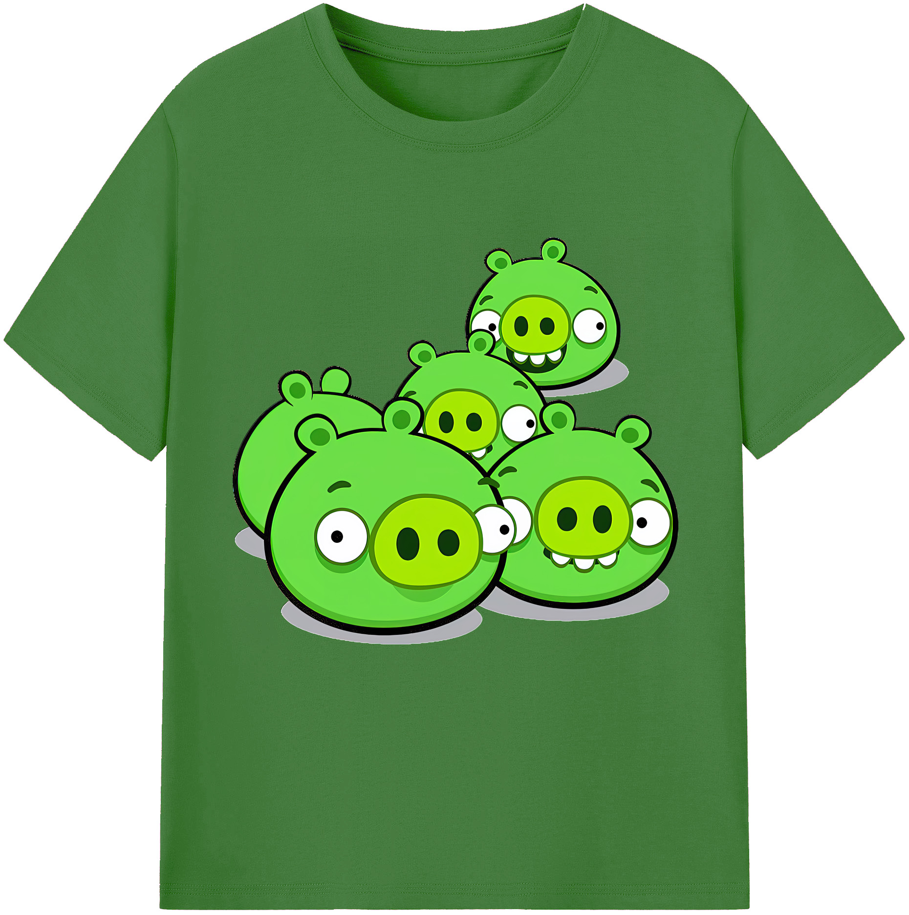 （画像用） Angry Birds アングリーバード レディースカジュアルプリントTシャツ（綿100％）